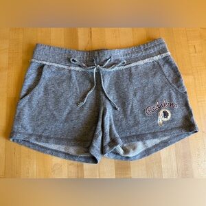 🔥NFL 🏈 Washington Redskins women's gray French terry shorts M